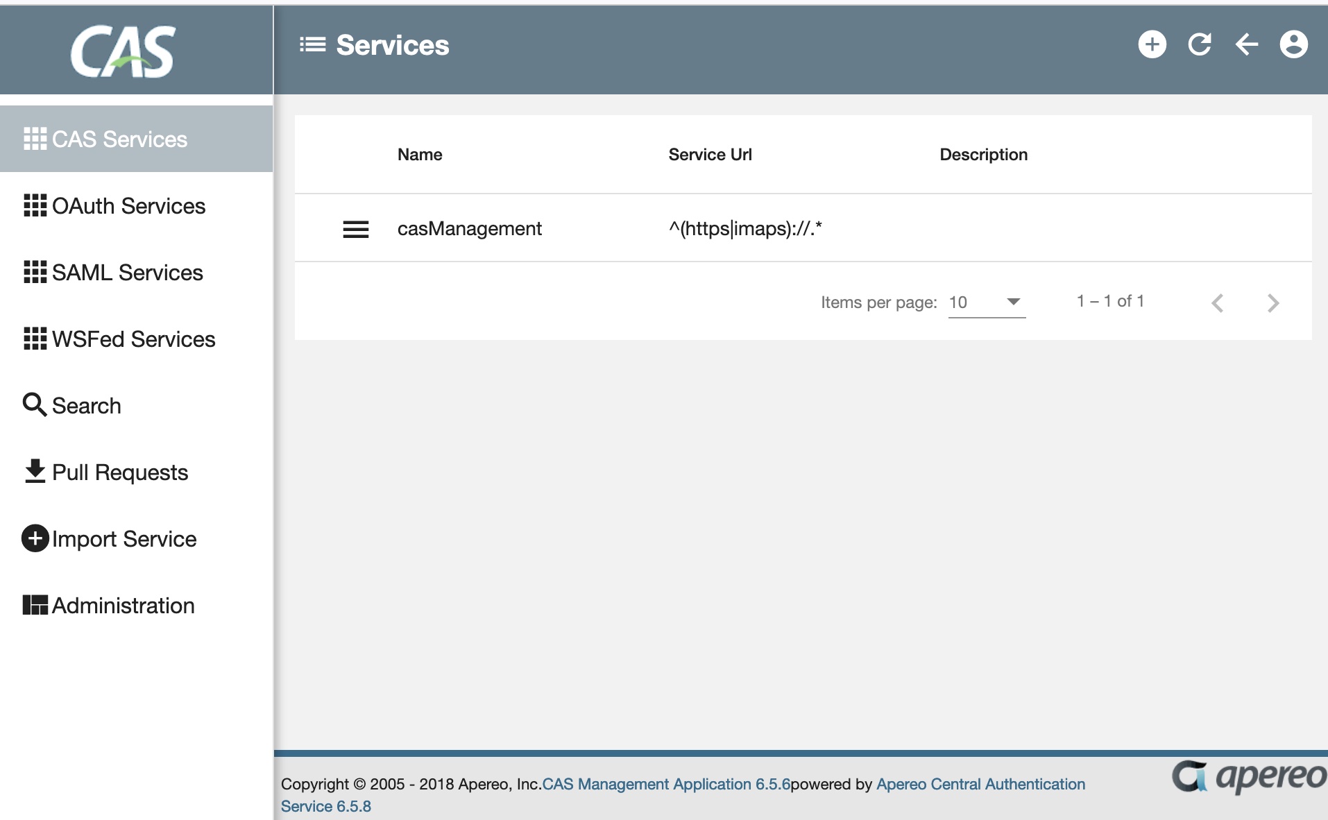 CAS-Management-UI