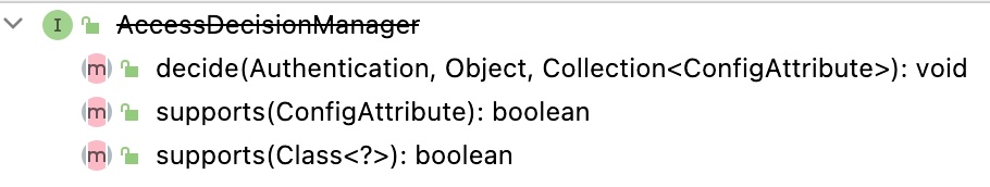 AccessDecisionManager